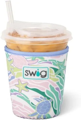 Miniatura 28 de Funda Swig Life para taza de café helado pequeña, funda estándar de 22oz para taza de café helado con asa, funda aislante de neopreno para mantener