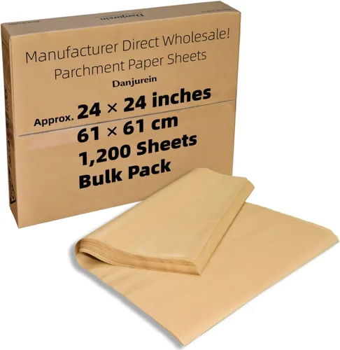 Miniatura 14 de Cuadrados de papel pergamino pequeños comerciales de 4 x 4 pulgadas (43,200 hojas), sin blanquear, antiadherentes, precortados, para envoltorios