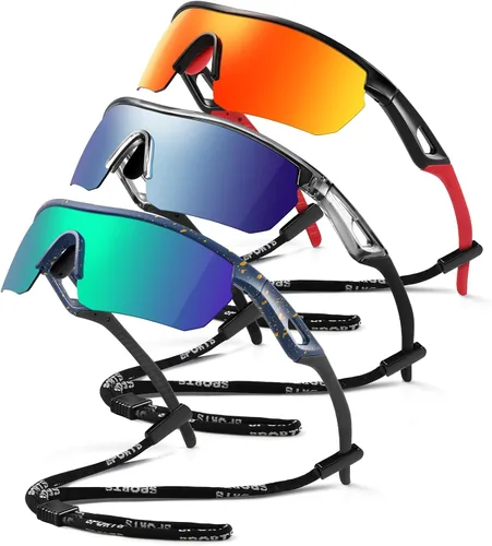 Miniatura 34 de Kids Sunglasses Youth Baseball Sunglasses for Boys Girls 3-12 Polarized Softball Sports Goggles UV Protection