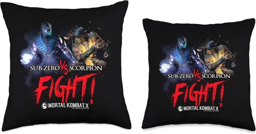 Miniatura 3 de Mortal Kombat X Fight - Almohada (16.0 x 16.0 in), multicolor