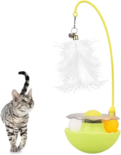 Miniatura 10 de PAZ'S GIFT Juguetes para gatos de felpa con hierba gatera, juguetes para patadas para gatos, limpia los dientes, elimina el mal aliento, adorables
