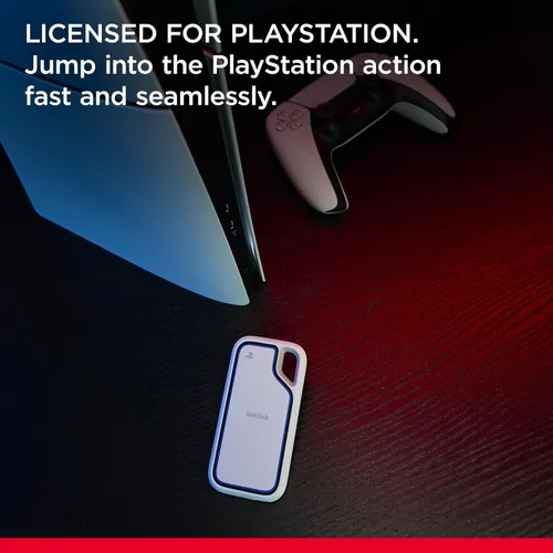 Miniatura 2 de SanDisk SSD portátil Extreme de 2 TB, con licencia oficial para consola PlayStation 5 y PC, hasta 1000 MB/s, USB-C, USB 3.2 Gen 2, protección contra