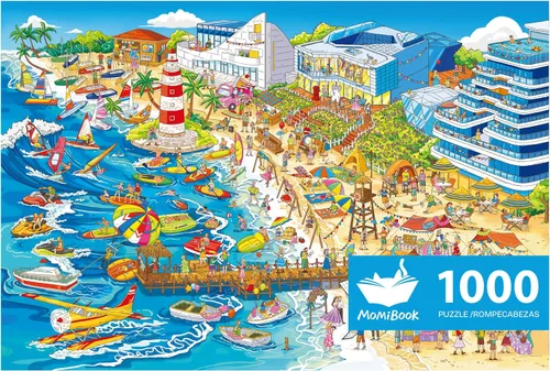 Miniatura 12 de MOMIBOOK Rompecabezas para adultos de 1000 piezas de City Story New - Londres, imagen de pintura Difícil desafiante difícil difícil imposible