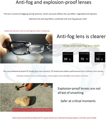 Miniatura 4 de Gafas deportivas – Gafas protectoras de baloncesto con lente extraíble y correa ajustable para gafas