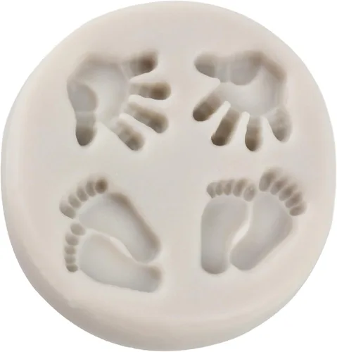 Miniatura 7 de Molde de caramelo para pies de bebé, moldes de silicona para decoración de tartas, decoración de cupcakes, fondant, pasta de goma de chocolate