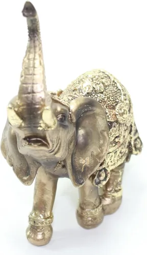 Miniatura 2 de We Pay Your Sales Tax Feng Shui 4.5 pulgadas bronce elefante tronco estatua riqueza suerte figura regalo decoración del hogar