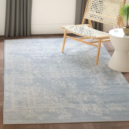 Miniatura 33 de SAFAVIEH Colección Adirondack Alfombra de Área - 4' Redonda, Marfil y Plata, Diseño Oriental Envejecido, No Desprende Pelusa y de Fácil Cuidado