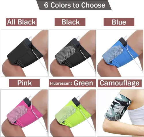 Miniatura 6 de Brazalete deportivo universal para todos los teléfonos. Brazalete para teléfono celular para correr, fitness y entrenamientos de gimnasio