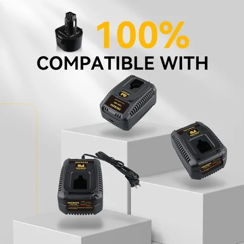 Miniatura 6 de DW9062 4.8Ah Ni-Mh Reemplazo para batería Dewalt 9.6V compatible con DW9061 DE9036 DE9061 DE9062 DW926 DW955K DW955 DW926K-2 DW926K DW902 DW050