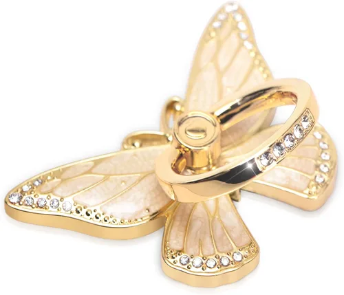 Miniatura 11 de Doflyesky Soporte de anillo de mariposa para teléfono celular, rotación de 360 grados, soporte de agarre de anillo de teléfono, soporte de dedo