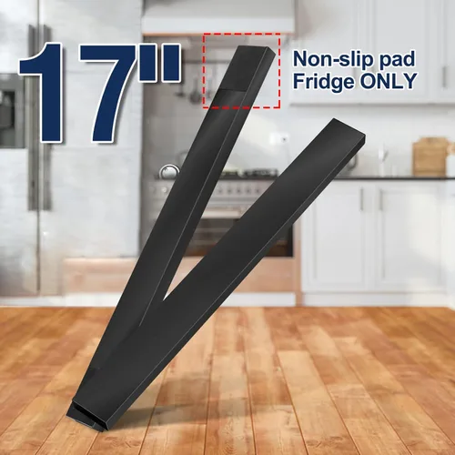 Miniatura 6 de Tira magnética negra para cuchillos para refrigerador, soporte magnético de acero inoxidable de doble cara de 17 pulgadas con ganchos
