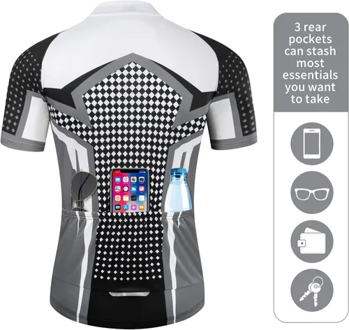 Miniatura 2 de Camisetas de ciclismo de verano para hombre, de manga corta, de secado rápido, para ciclismo de montaña, para carreras, traje de ciclismo
