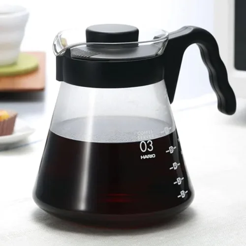 Miniatura 2 de Hario V60 Jarra de café de vidrio, 450ml, Negro