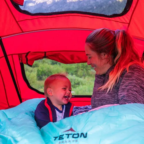 Miniatura 7 de Teton Mammoth - Saco de dormir doble tamaño Queen - Una bolsa cálida que toda la familia puede disfrutar, ideal para camping, caza y campamento