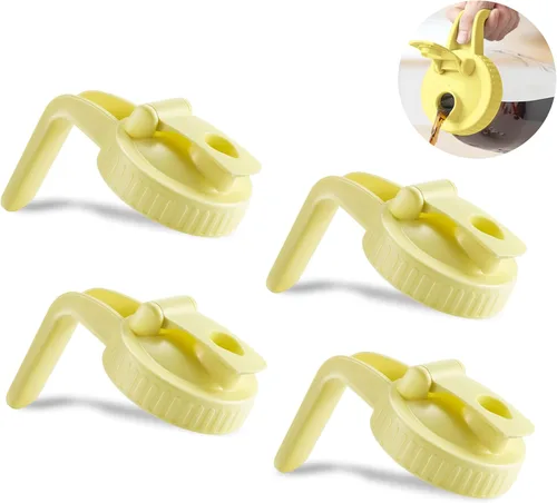 Miniatura 18 de Paquete de 2 tapas para frascos Mason de boca ancha en forma de V con asa, tapa con pico vertedor para frasco Mason con tapa abatible extendida, Rosa