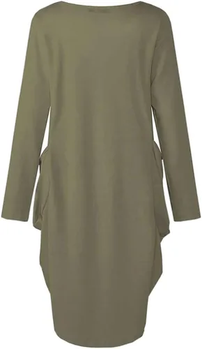 Miniatura 2 de WbJetr Vestido de túnica de manga larga para mujer, color negro