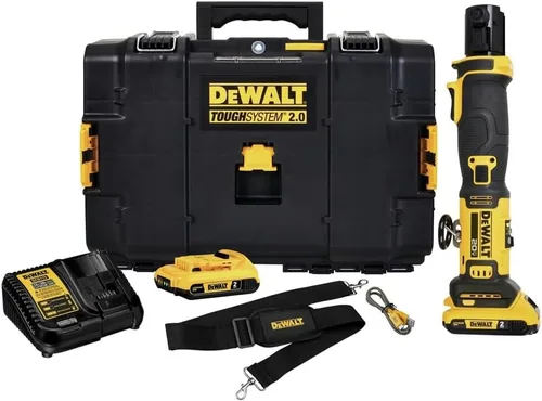 DEWALT Herramienta de prensa compacta de 20 V MAX con 2 baterías y cargador incluido (DCE210D2)