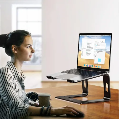 Miniatura 7 de BESIGN LS03 - Soporte elevador de aluminio para laptop, ergonómico y desmontable, elevador para computadora, compatible con MacBook Air Pro, Dell
