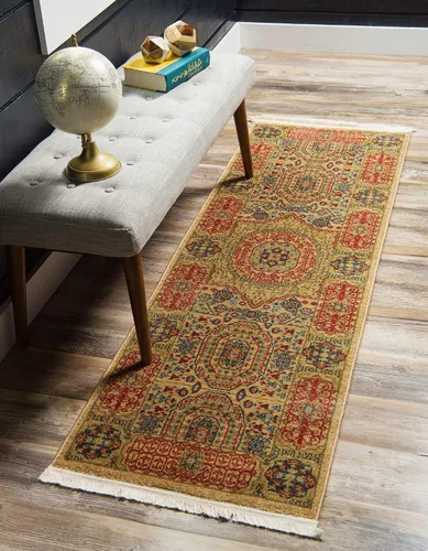 Miniatura 37 de Unique Loom Palace Collection - Alfombra bohemia tradicional, medallón, vintage (2 pies x 3 pies, rectangular, azul claro/bronceado)