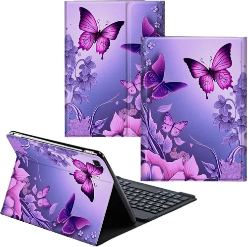 Miniatura 19 de Funda para Samsung Galaxy Tab S6 Lite 2022/2020 Teclado inalámbrico desmontable y cubierta de soporte de piel sintética Funda protectora