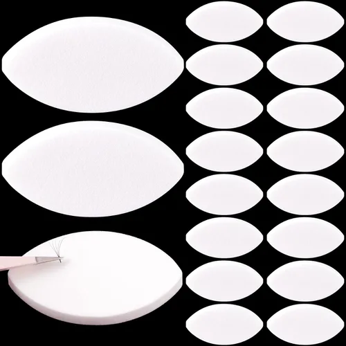 Miniatura 8 de OIIKI Esponja de práctica en forma de ojo – 10 esponjas de ejercicio de pestañas para principiantes – Suministros para extensiones de pestañas