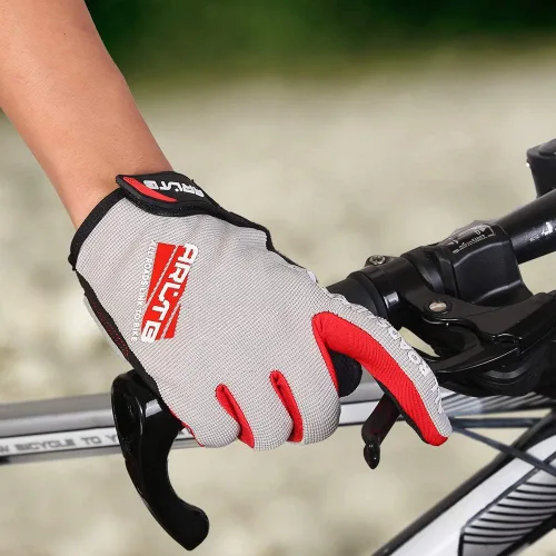 Miniatura 31 de guantes para bicicleta, 3 tamaños, 3 colores, guantes para ciclismo, bicicleta, mitones de dedo completo, acolchados, transpirables, ligeros