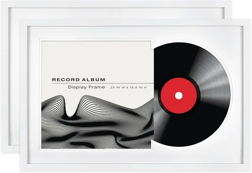 Miniatura 9 de MCS Format - Marco para discos de vinilo, con carga frontal, para discos de vinilo, color negro, 12.5 x 12.5 pulgadas, individual