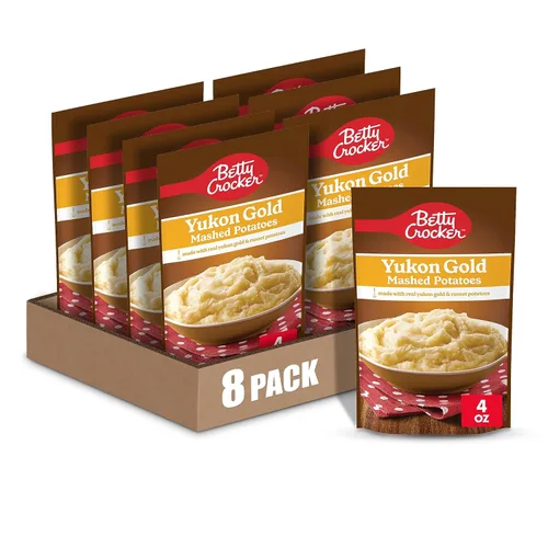 Miniatura 15 de Betty Crocker Puré de papas con mantequilla cremosa, hecho con papas reales, 4 onzas (paquete de 8)
