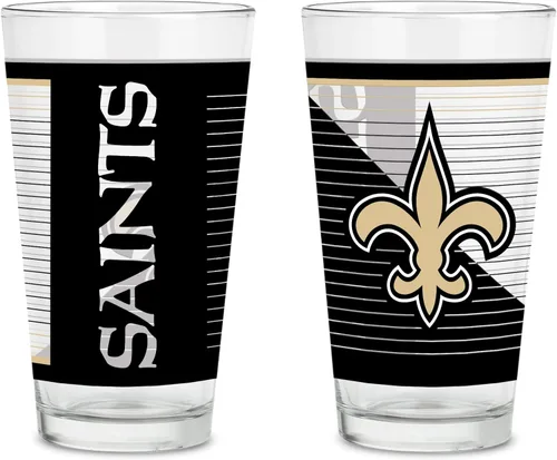 Miniatura 18 de Rico Industries NFL Football Main - Juego de 2 vasos clásicos de 16 onzas con logotipo impreso digitalmente, apto para lavavajillas NFL Football