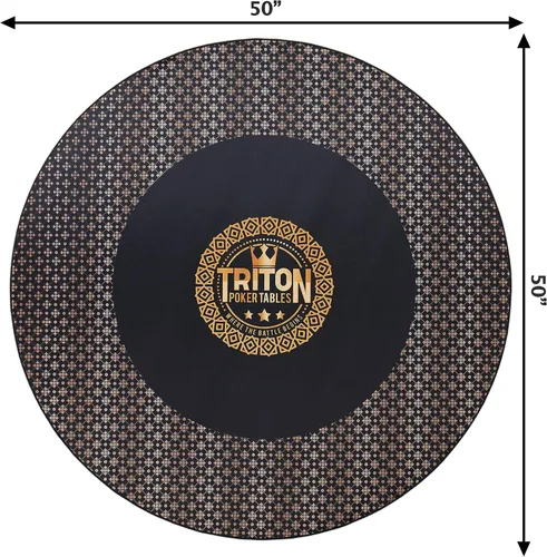 Miniatura 3 de Triton Premium - Tapete de mesa de póquer para 8 jugadores, portátil, multielastano, de goma, portátil, con bolsa de transporte de tela Oxford