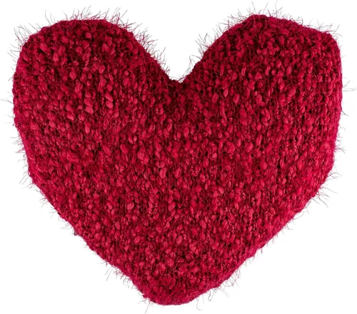 Miniatura 4 de DEMDACO Giving Heart - Almohada decorativa de felpa con peso de algodón de 10 x 11 pulgadas, color rojo arándano