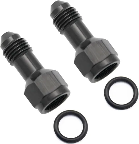 Miniatura 10 de Aluminio 3AN hembra a 3AN macho extensor de montaje, conector adaptador de extensiones AN3 con anillo tórico, negro