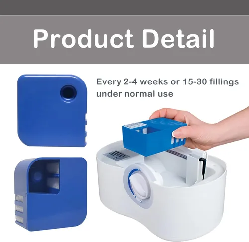 Miniatura 4 de Cartucho de desmineralización PDC51V1 compatible con humidificador Vick modelo V4600, V5100, VUL575 y Sunbeam696, funciona para recoger polvo