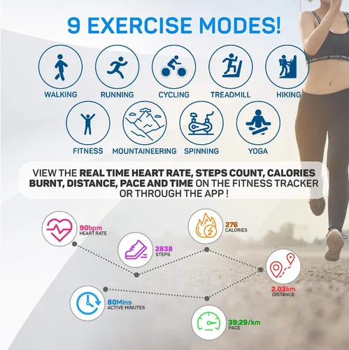 Miniatura 4 de OCTANDRA Move 2 VeryFit 1.8" Reloj inteligente Bluetooth Responde llamadas Alexa Monitor de frecuencia cardíaca Saturación de oxígeno en sangre