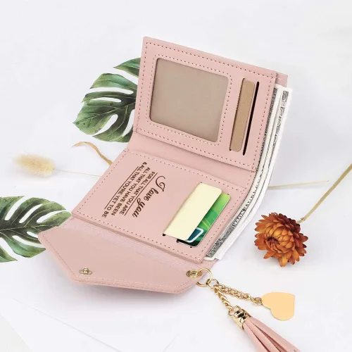 Miniatura 5 de kullder Billeteras personalizadas para mujer con ventana de identificación en cumpleaños, aniversario, graduación