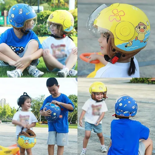 Miniatura 6 de Koliyn - Casco de motocicleta para niños aprobado por el Departamento de Transporte (DOT) - Casco medio para niños de 2 a 14 años - Niños y niñas