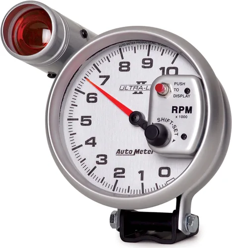 Miniatura 2 de Auto Meter 4999 Ultra-Lite II 5" 10000 RPM Pedestal Mount Shift-Lite Tacómetro