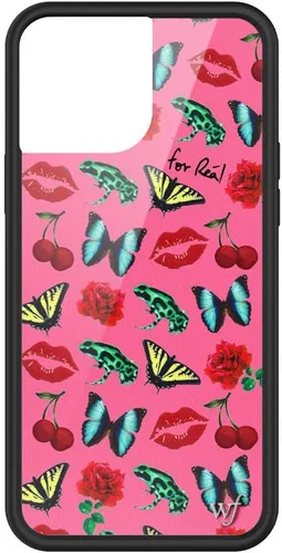 Wildflower Fundas - Realización Par x Devon Lee Carlson, Compatible con Apple iPhone 13 Pro Max | Rojo, Ranas, Colaboración - Protector de Par de