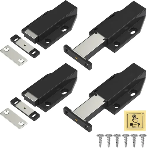 Miniatura 11 de Touch Latch Jiayi - Cerradura magnética de resorte para puerta grande, cierre oculto para puerta grande, cierre de puerta oculta, cierre a presión
