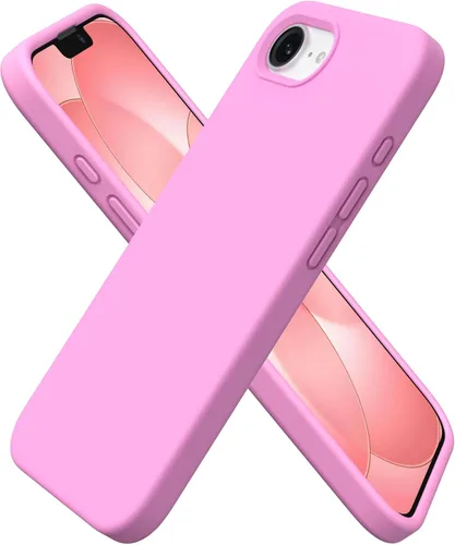 Miniatura 17 de ORNARTO Funda compatible con iPhone 16e de 6.1 pulgadas (2025), silicona líquida de 3 capas cubierta completa de goma de gel suave, funda protectora