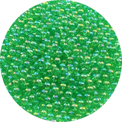 Miniatura 18 de 2000 cuentas redondas acrílicas de 0.157 pulgadas (0.157 in), cuentas espaciadoras de colores AB con agujero para bricolaje, pulseras, collares