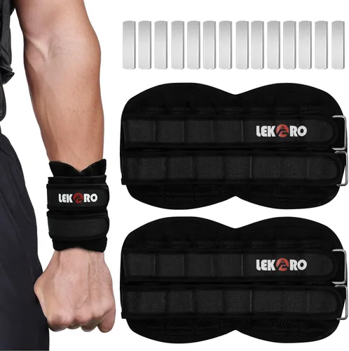 Miniatura 10 de Pesas ajustables para muñeca y tobillo, peso extraíble para brazos y piernas para hombres y mujeres, fitness, entrenamiento de fuerza, correr
