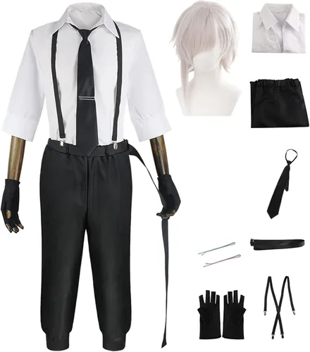 Miniatura 8 de Buyoem Dazai - Disfraz de cosplay para Halloween, Navidad, anime, Chuuya, cosplay, uniforme para adultos, hombres y mujeres Color2