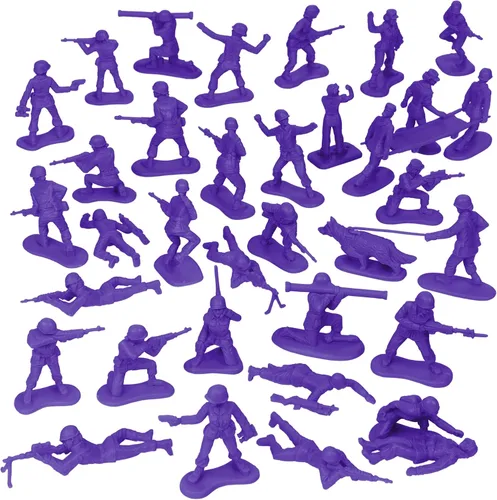Miniatura 5 de BMC - Figuras de plástico para mujer, 36 unidades, color morado, fabricadas en Estados Unidos