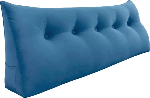 Miniatura 10 de Almohada de Cuña Engrosada de 10 libras para Cabecero Posicionador Corporal Almohada de Cuña para Cama Soporte de Respaldo Almohada Triangular