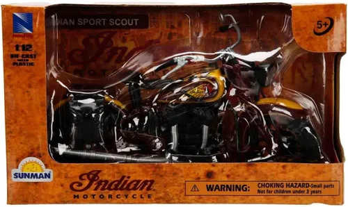 Miniatura 5 de NewRay Juguetes: Indian Sport Scout 1934 1:12, Marrón