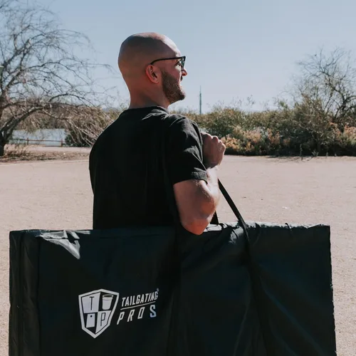 Miniatura 6 de Tailgating Pros Juego de tablas de agujero de maíz con bolsas de frijoles, marcador de puntuación y estuche de transporte, lanzamiento de bolsas