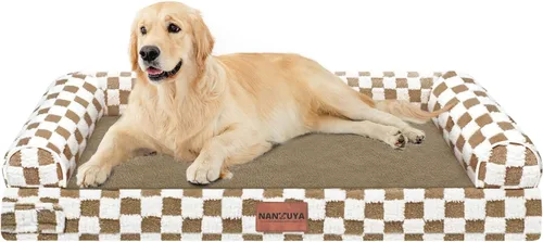 Miniatura 9 de Cama ortopédica lavable para perros medianos y grandes: cama con cojines de apoyo para perros medianos y grandes, cama impermeable de espuma tipo