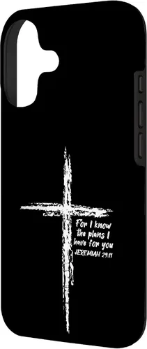 Miniatura 2 de Cross I Know The Plans Verse Bible Jesus God - Funda de regalo cristiana para iPhone 17