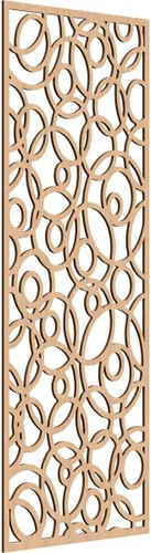Miniatura 128 de Latrobe Paneles de pared decorativos de madera con calado, 9 3/8 pulgadas de ancho x 24 3/8 pulgadas de alto x 3/8 de alto, roble rojo rojo (Red Oak)